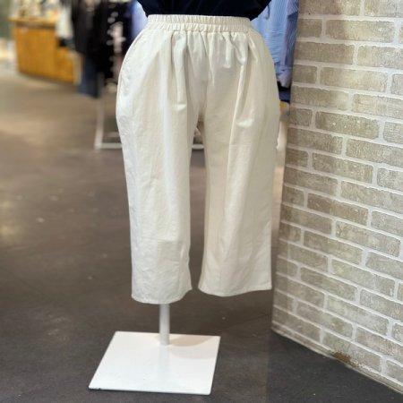 코튼 밴딩 배기 팬츠