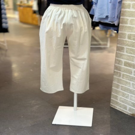 코튼 밴딩 배기 팬츠