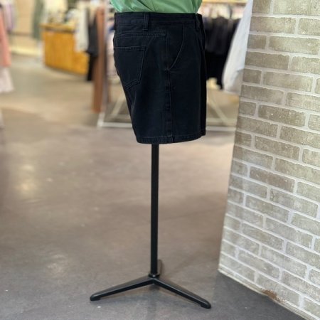 턱 데님 숏 팬츠