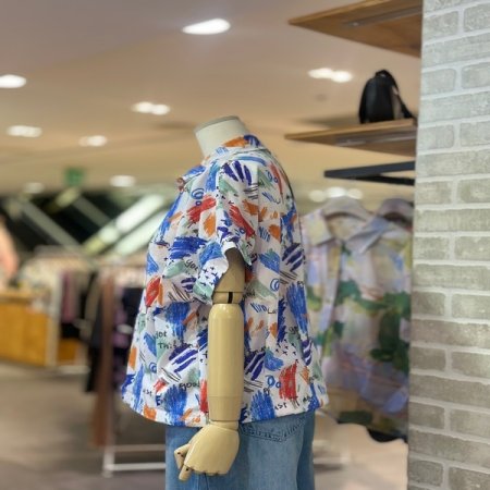 수채화 프린트 남방