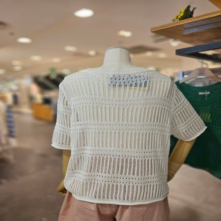 루즈 그물 스웨터