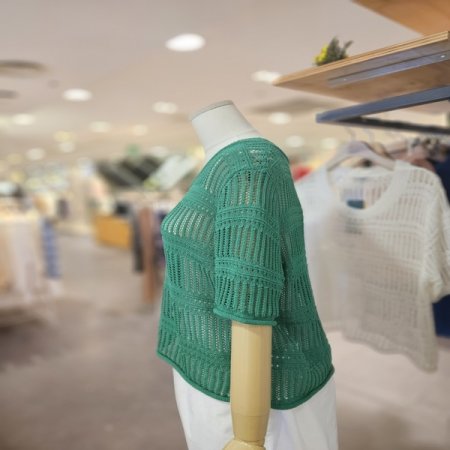 루즈 그물 스웨터