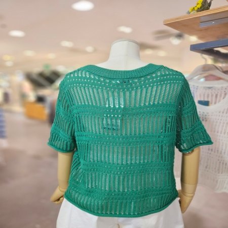 루즈 그물 스웨터