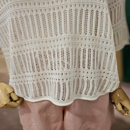 루즈 그물 스웨터