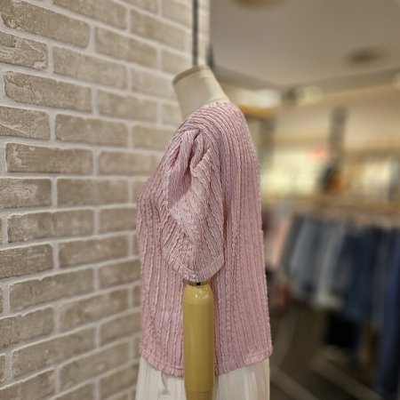 퍼프 소매 티셔츠