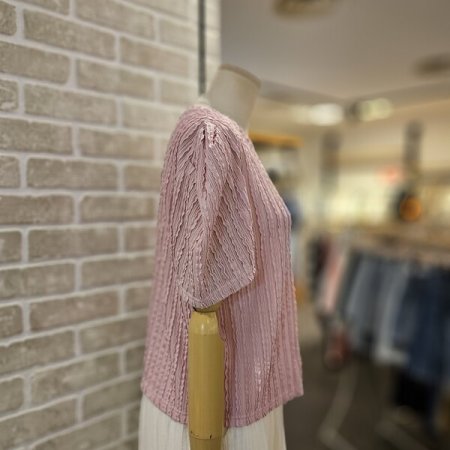 퍼프 소매 티셔츠