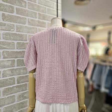 퍼프 소매 티셔츠