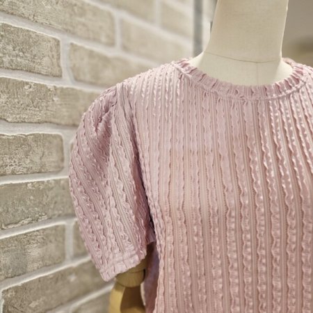 퍼프 소매 티셔츠