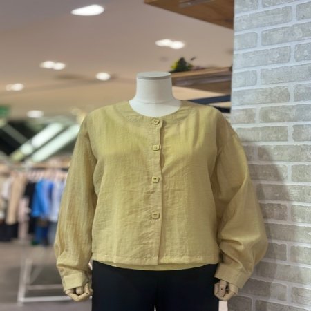 라운드넥 슬리브리스 남방 세트