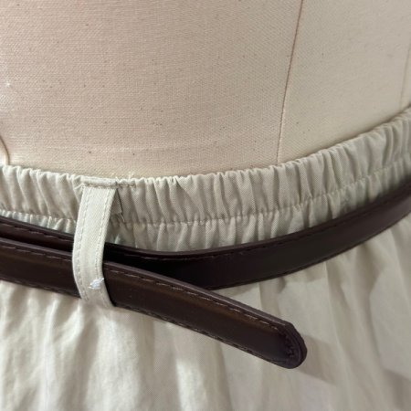 투턱 벨트 스커트