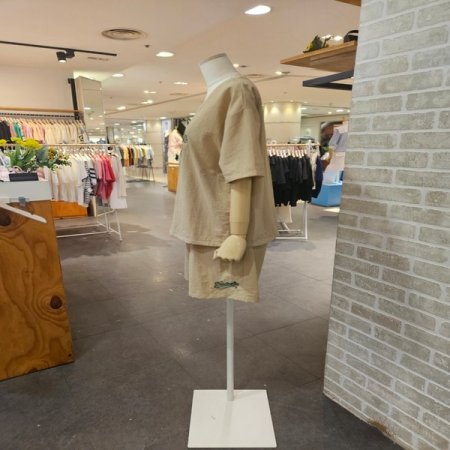 아노락 브이넥 티 숏팬츠 셋업