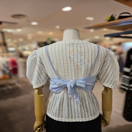 테슬 레이스 니트 베스트