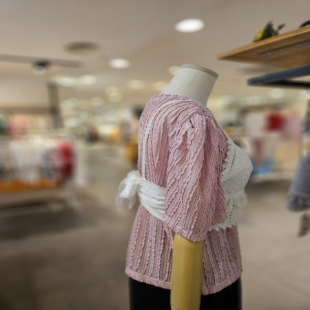 테슬 레이스 니트 베스트