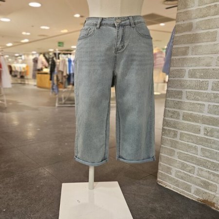 배기핏 워싱 데님 팬츠