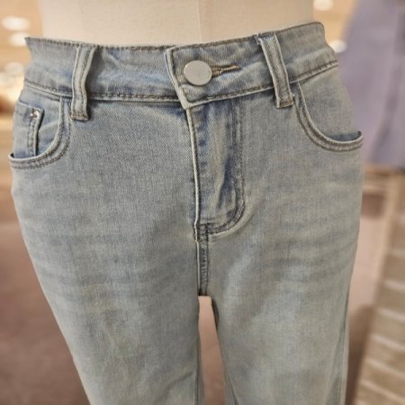 배기핏 워싱 데님 팬츠