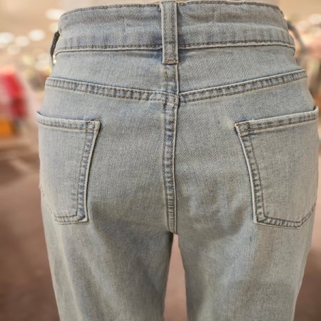 배기핏 워싱 데님 팬츠