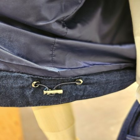 스티치 셋업 데님 베스트