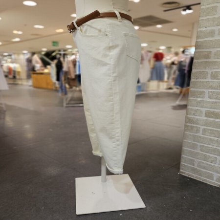 벨트 배기핏 스판 팬츠