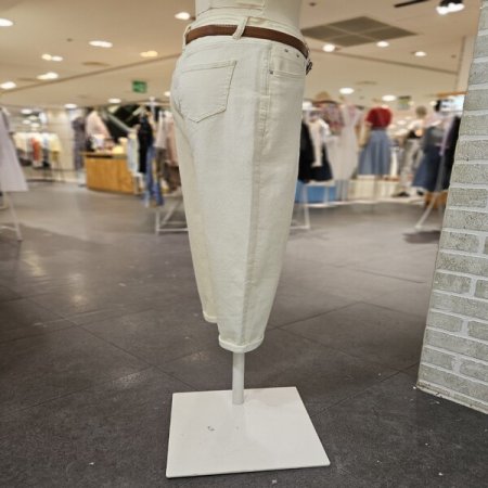 벨트 배기핏 스판 팬츠