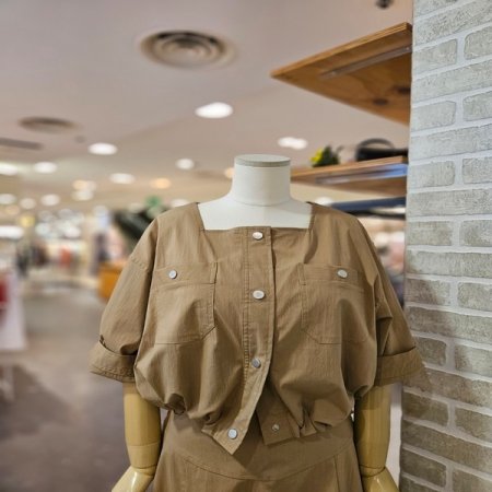 나일론 버튼 셋업 자켓