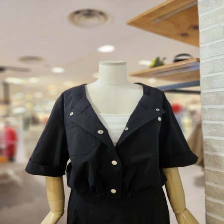 나일론 버튼 셋업 자켓