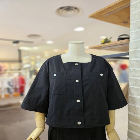 나일론 버튼 셋업 자켓