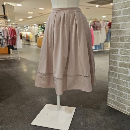 주름 플레어 스커트