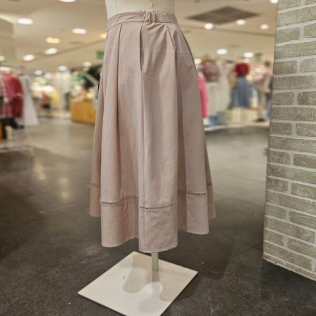 주름 플레어 스커트