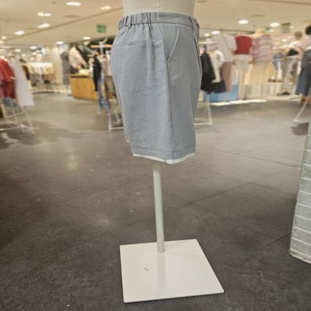 배색 포인트 숏팬츠 세트