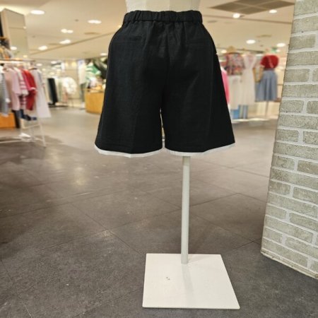 배색 포인트 숏팬츠 세트