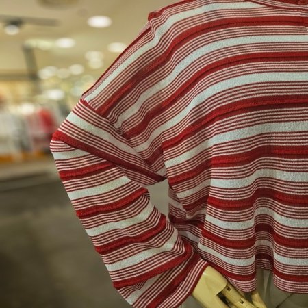 스티치 스트라이프 니트