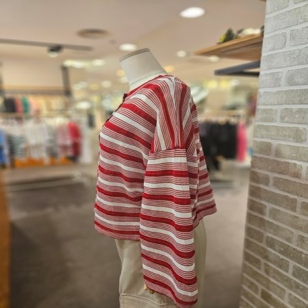 스티치 스트라이프 니트