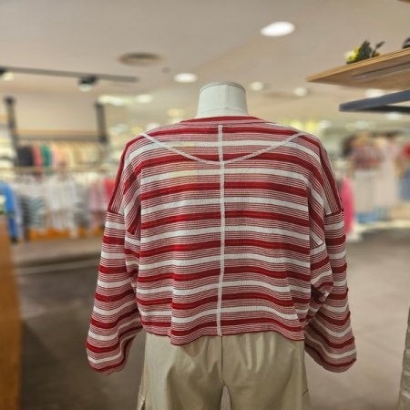 스티치 스트라이프 니트