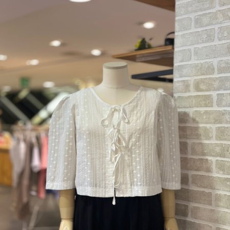 스트랩 리본 가디건