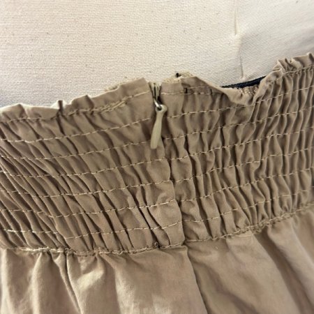 허리 스모킹 플레어 스커트