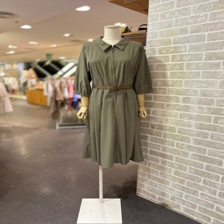 집업 5부 벨트 원피스