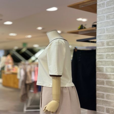 그로브 라인 배색 티셔츠