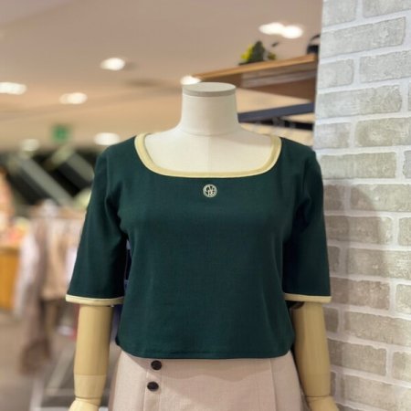 그로브 라인 배색 티셔츠