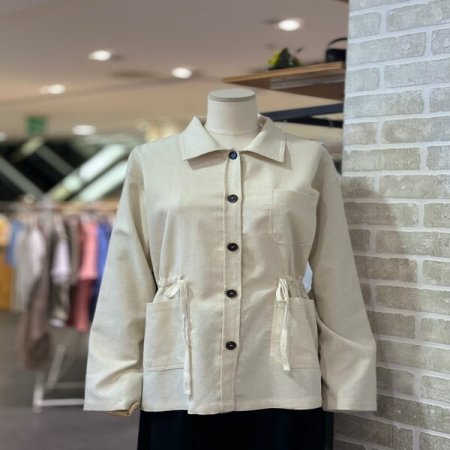 허리 스트링 자켓