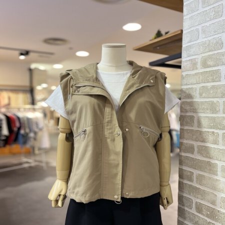 사선 지퍼 베스트