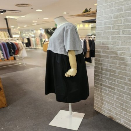 다이마루 배색 원피스