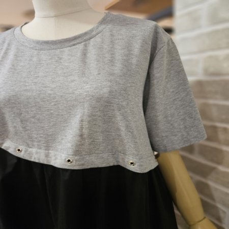 다이마루 배색 원피스