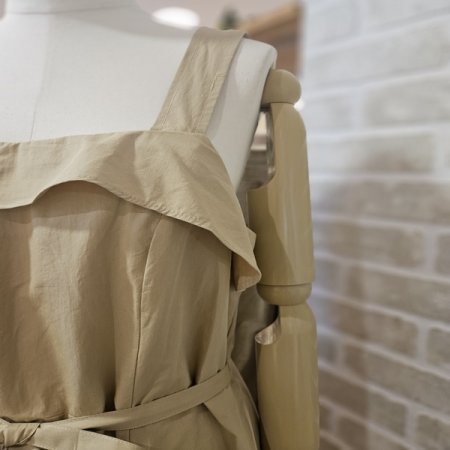 프릴 뷔스티에 원피스