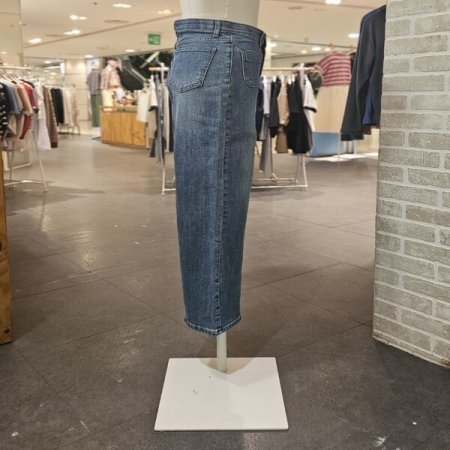 와이드 아웃 포켓 데님 팬츠