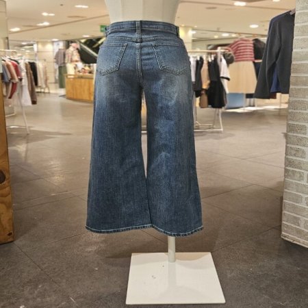 와이드 아웃 포켓 데님 팬츠