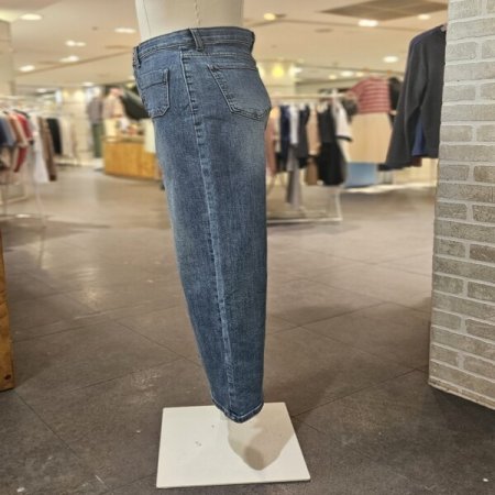 와이드 아웃 포켓 데님 팬츠