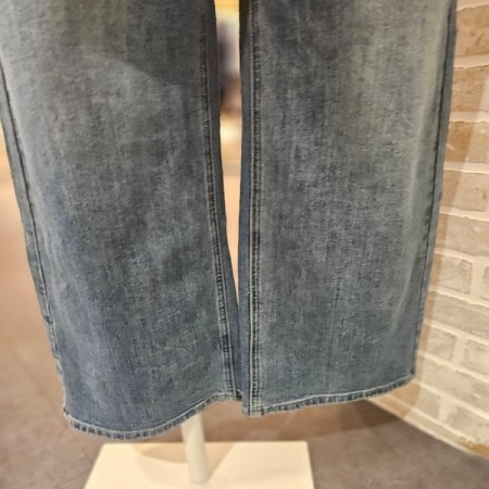 와이드 아웃 포켓 데님 팬츠