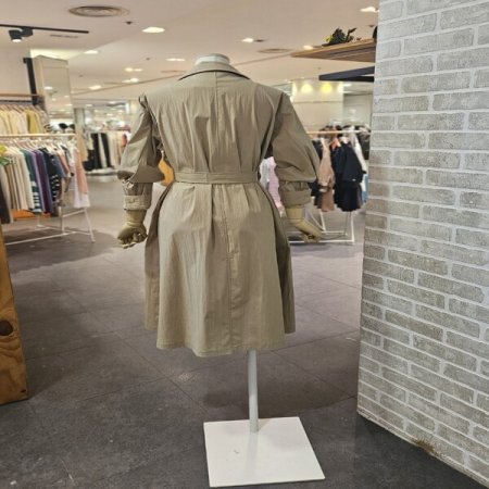 싱글 벨트 롱 원피스