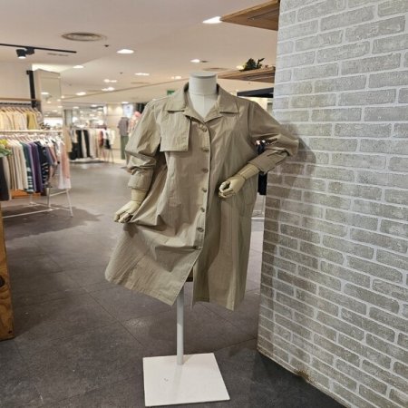 싱글 벨트 롱 원피스