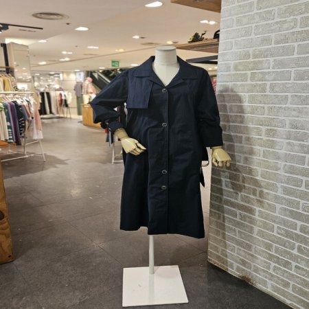 싱글 벨트 롱 원피스